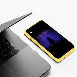 Чехол iPhone XS Max матовый Толпа, цвет: 3D-желтый — фото 2
