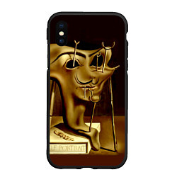 Чехол iPhone XS Max матовый Salvador Dali - Soft self portrait, цвет: 3D-черный