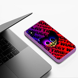 Чехол iPhone XS Max матовый Хаги Ваги Топ, цвет: 3D-фиолетовый — фото 2