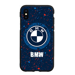 Чехол iPhone XS Max матовый BMW BMW Брызги, цвет: 3D-черный
