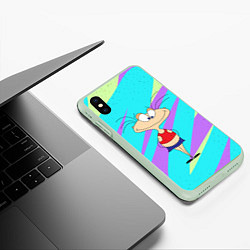 Чехол iPhone XS Max матовый Я Масяня!, цвет: 3D-салатовый — фото 2