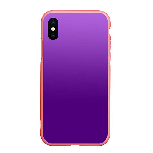 Чехол iPhone XS Max матовый Красивый фиолетовый градиент / 3D-Баблгам – фото 1