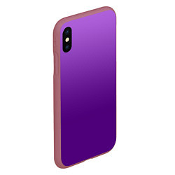 Чехол iPhone XS Max матовый Красивый фиолетовый градиент, цвет: 3D-малиновый — фото 2