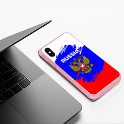 Чехол iPhone XS Max матовый Russia Геометрия, цвет: 3D-баблгам — фото 2