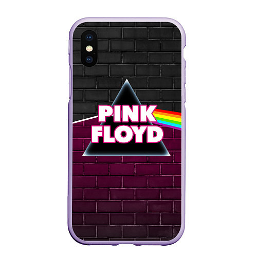 Чехол iPhone XS Max матовый PINK FLOYD ПИНК ФЛОЙД / 3D-Светло-сиреневый – фото 1