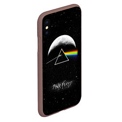 Чехол iPhone XS Max матовый PINK FLOYD LOGO ПИНК ФЛОЙД ЗВЕЗДЫ, цвет: 3D-коричневый — фото 2