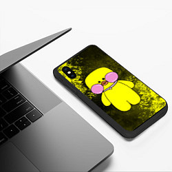 Чехол iPhone XS Max матовый УТЯ УТОЧКА ЛАЛАФАНФАН, цвет: 3D-черный — фото 2