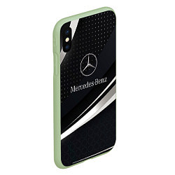 Чехол iPhone XS Max матовый Mercedes-Benz Sport, цвет: 3D-салатовый — фото 2