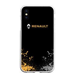 Чехол iPhone XS Max матовый Renault авто бренд