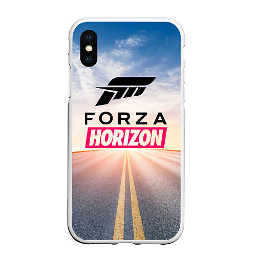 Чехол iPhone XS Max матовый Forza Horizon 5 Форза Хорайзен / 3D-Белый – фото 1