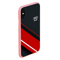 Чехол iPhone XS Max матовый Audi sport red, цвет: 3D-баблгам — фото 2