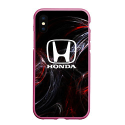 Чехол iPhone XS Max матовый Honda разводы