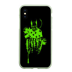 Чехол iPhone XS Max матовый The Prodigy - зеленый Флинт