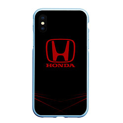 Чехол iPhone XS Max матовый Honda - Тонкие линии