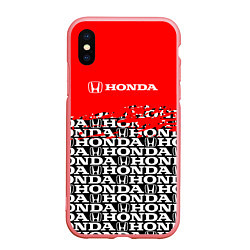 Чехол iPhone XS Max матовый Honda - Pattern