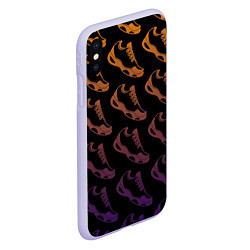 Чехол iPhone XS Max матовый KROSS, цвет: 3D-светло-сиреневый — фото 2