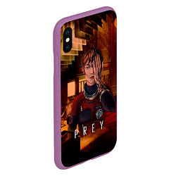 Чехол iPhone XS Max матовый Prey Зараженная, цвет: 3D-фиолетовый — фото 2