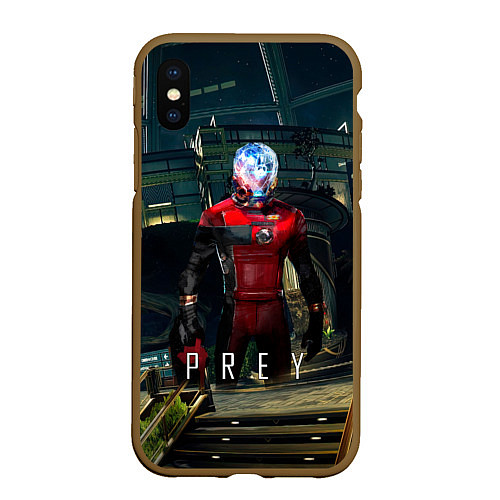 Чехол iPhone XS Max матовый Prey Galaxy / 3D-Коричневый – фото 1