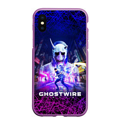 Чехол iPhone XS Max матовый GhostWire: Tokyo