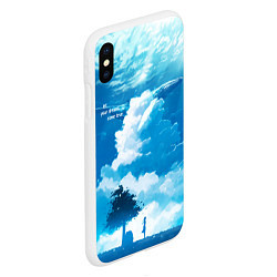 Чехол iPhone XS Max матовый Let your dreams come true, цвет: 3D-белый — фото 2