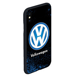 Чехол iPhone XS Max матовый Volkswagen - Объемный, цвет: 3D-черный — фото 2