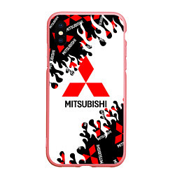 Чехол iPhone XS Max матовый Mitsubishi Fire Pattern