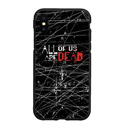 Чехол iPhone XS Max матовый Мы все мертвы All of Us Are Dead, цвет: 3D-черный