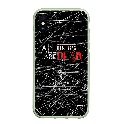 Чехол iPhone XS Max матовый Мы все мертвы All of Us Are Dead / 3D-Салатовый – фото 1