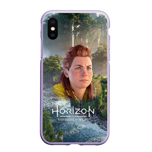 Чехол iPhone XS Max матовый Элой Horizon / 3D-Светло-сиреневый – фото 1