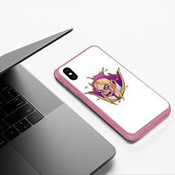 Чехол iPhone XS Max матовый Invoker Инвокер Dota2, цвет: 3D-малиновый — фото 2