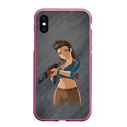 Чехол iPhone XS Max матовый Nathan Drake girl from Uncharted by sexygirlsdraw