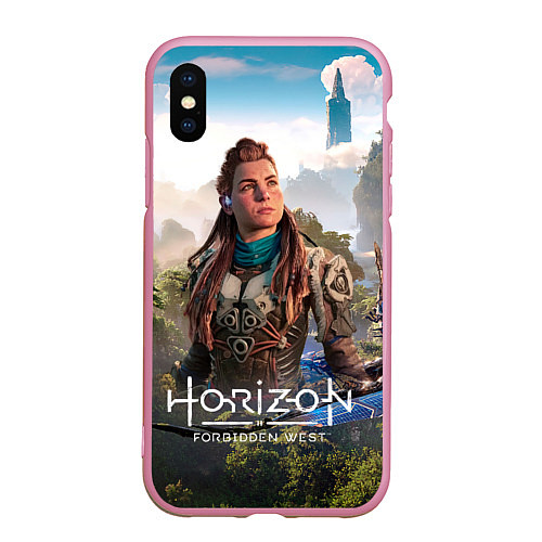 Чехол iPhone XS Max матовый Aloy Элой Horizon / 3D-Розовый – фото 1