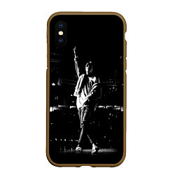 Чехол iPhone XS Max матовый Фараон на Сцене Pharaoh ЧБ
