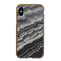 Чехол iPhone XS Max матовый Fashion vanguard pattern 2099, цвет: 3D-коричневый