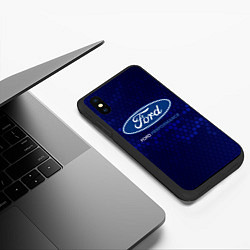 Чехол iPhone XS Max матовый FORD - PERFORMANCE, цвет: 3D-черный — фото 2