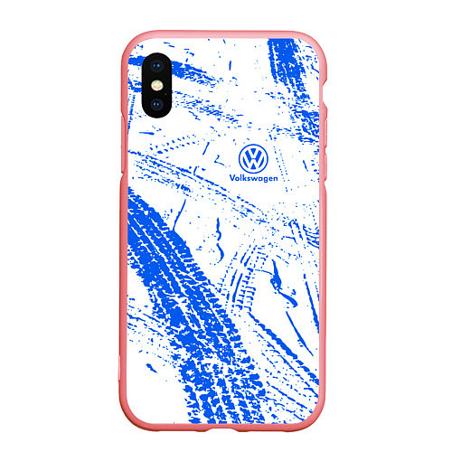 Чехол iPhone XS Max матовый Volkswagen фольксваген АВТО / 3D-Баблгам – фото 1