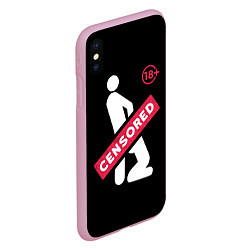 Чехол iPhone XS Max матовый CENCORED, цвет: 3D-розовый — фото 2