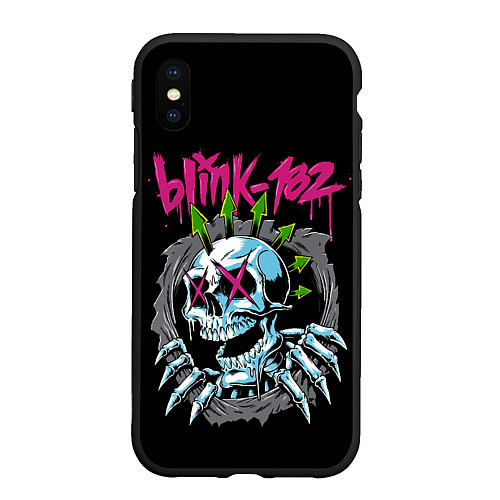 Чехол iPhone XS Max матовый Blink 182 Блинк 182 / 3D-Черный – фото 1