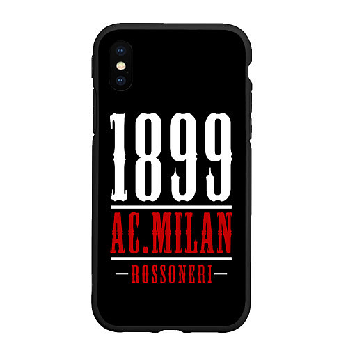 Чехол iPhone XS Max матовый Milan Милан / 3D-Черный – фото 1