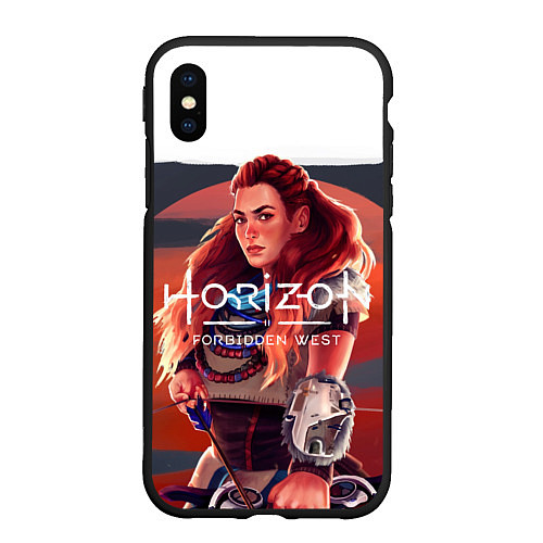 Чехол iPhone XS Max матовый Aloy Horizon / 3D-Черный – фото 1