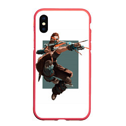 Чехол iPhone XS Max матовый Forbidden West Horizon