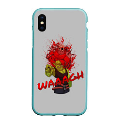 Чехол iPhone XS Max матовый Waaagh reference, цвет: 3D-мятный