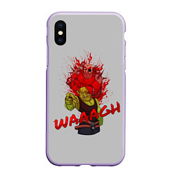 Чехол iPhone XS Max матовый Waaagh reference, цвет: 3D-светло-сиреневый