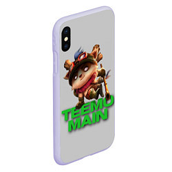 Чехол iPhone XS Max матовый Teemo main, цвет: 3D-светло-сиреневый — фото 2