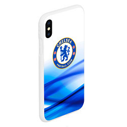 Чехол iPhone XS Max матовый Челси chelsea, цвет: 3D-белый — фото 2