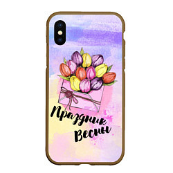 Чехол iPhone XS Max матовый Письмо весны