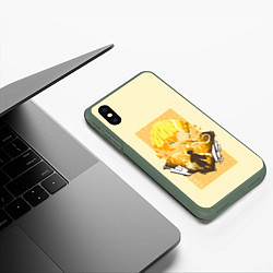 Чехол iPhone XS Max матовый ЗЕНИЦУ АГАЦУМА - КРД, цвет: 3D-темно-зеленый — фото 2