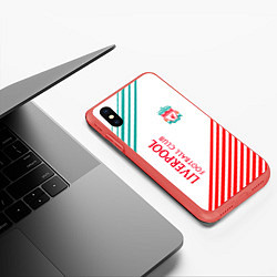 Чехол iPhone XS Max матовый LIVERPOOL ЛИВЕРПУЛЬ, цвет: 3D-красный — фото 2
