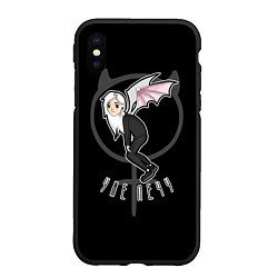 Чехол iPhone XS Max матовый Девушка ведьма - уже лечу, цвет: 3D-черный