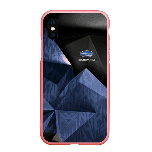 Чехол iPhone XS Max матовый Subaru субару спорт / 3D-Баблгам – фото 1